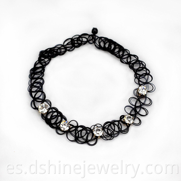 rhinestone tattoo choker